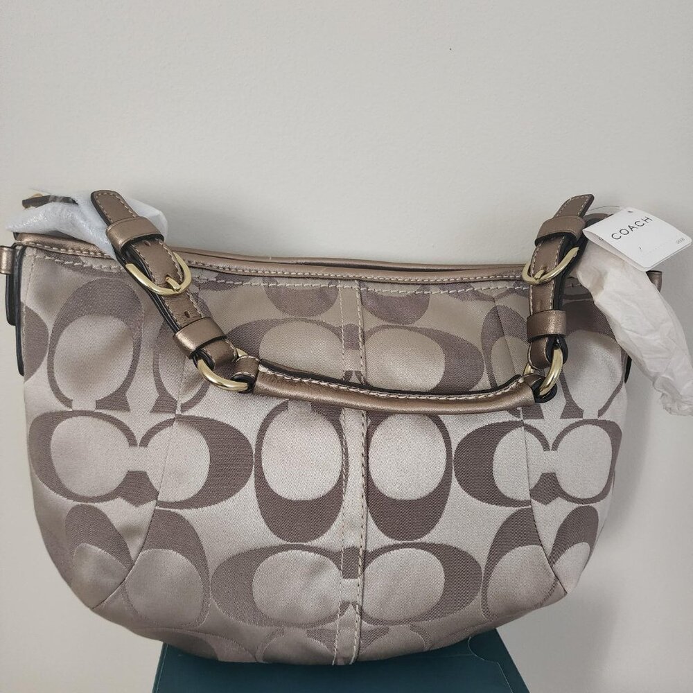 Coach Vintage Signature SOHO Hobo Shoulder Bag Antique Gold - New with Dust Bag